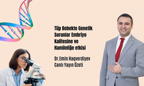 Tüp Bebekte Genetik Sorunlar Embriyo Kalitesine ve Hamileliğe etkisi. Dr. Emin Haqverdiyev