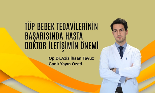Tüp bebek Tedavilerinin Başarısında Hasta Doktor iletişimin Önemi.Op.Dr.Aziz İhsan Tavuz