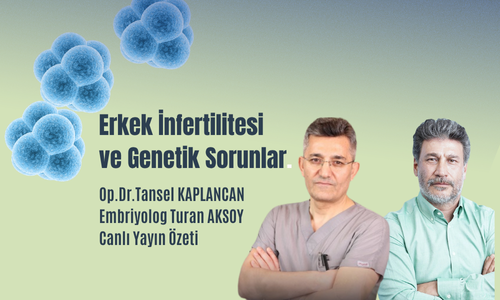 Erkek İnfertilitesi ve Genetik Sorunlar. Op.Dr.Tansel Kaplancan – Emb.Turan Aksoy
