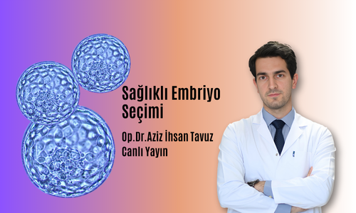Sağlıklı Embriyo Seçimi.Op.Dr.Aziz İhsan Tavuz