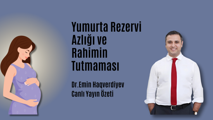 Yumurta Rezervi Azlığı ve Embriyonun Rahime Tutunmaması.