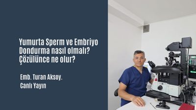 Yumurta, Sperm ve Embriyo Dondurma 